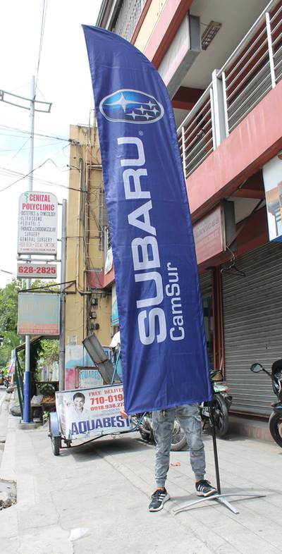SUBARO FEATHER BANNERS MADE BY THE FLYING BANNERS